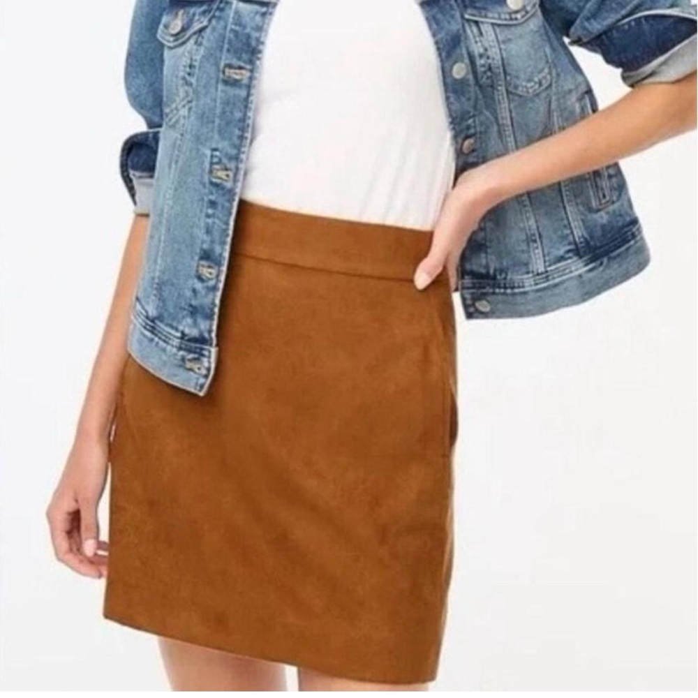 JCrew Factory brown suede mini skirt, size 6